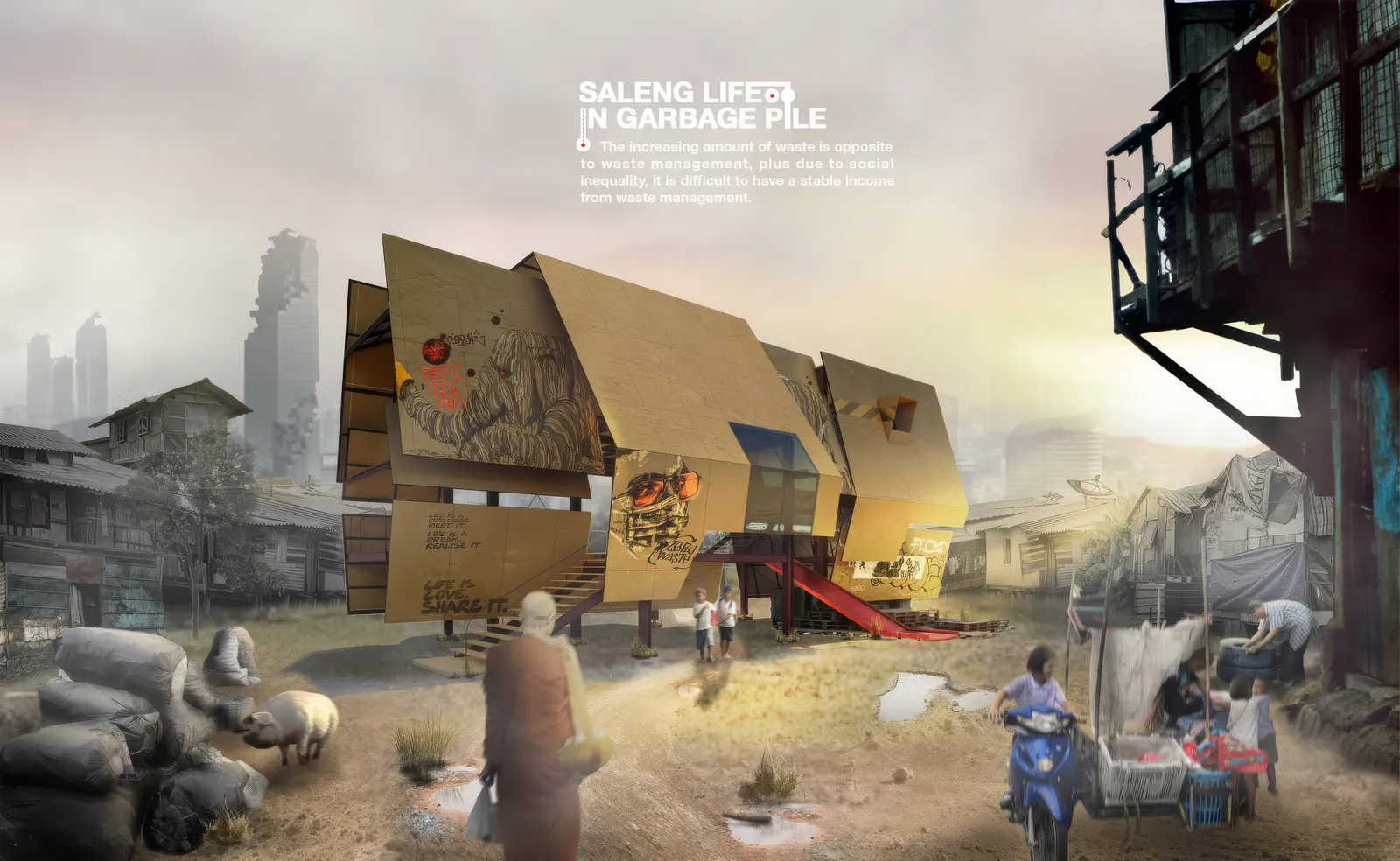 Saleng — architecture for informal waste-collecting communities